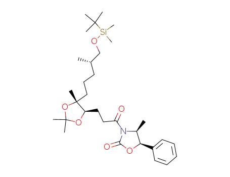 (4S,5R)-3-(3-{(4R,5R)-5-[(S)-5-(tert-butyldimethylsilyloxy)-4-methylpentyl]-2,2,5-trimethyl-1,3-dioxolan-4-yl}propanoyl)-4-methyl-5-phenyloxazolidin-2-one
