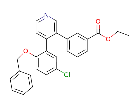 3-{4-[2-(benzyloxy)-5-chloro-phenyl]-pyridin-3-yl}-benzoic acid ethyl ester