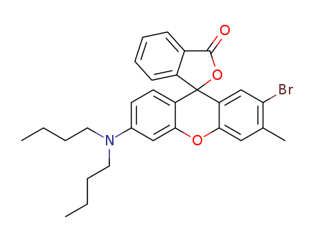 Spiro[isobenzofuran-1(3H),9'-[9H]xanthen]-3-one,2'-bromo-6'-(dibutylamino)-3'-methyl-