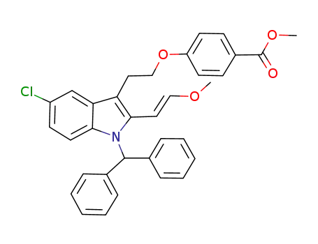 methyl 4-(2-{5-chloro-1-(diphenylmethyl)-2-[(E)-2-methoxyvinyl]-1H-indol-3-yl}ethoxy)benzoate