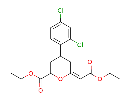 ethyl 4-(2,4-dichlorophenyl)-6-(2-ethoxy-2-oxoethylidene)-4,5-dihydro-6H-pyran-2-carboxylate