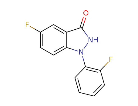 3H-INDAZOL-3-ONE, 5-FLUORO-1-(2-FLUOROPHENYL)-1,2-DIHYDRO-