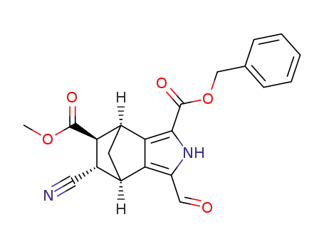 1-benzyl-6-methyl-[(4R,5S,6S,7S)-5-cyano-3-formyl-4,5,6,7-tetrahydro-4,7-methano-2H-isoindole-1,6-dicarboxylate]