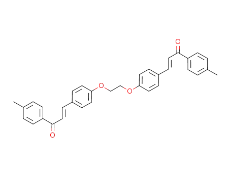 3-(4-{2-[4-(3-oxo-3-<i>p</i>-tolyl-propenyl)-phenoxy]-ethoxy}-phenyl)-1-<i>p</i>-tolyl-propenone