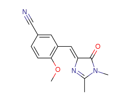 (Z)-3-((1,2-dimethyl-5-oxo-1H-imidazol-4(5H)-ylidene)methyl)-4-methoxybenzonitrile