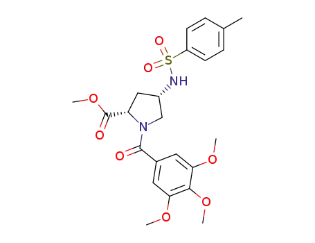 L-Proline,
4-[[(4-methylphenyl)sulfonyl]amino]-1-(3,4,5-trimethoxybenzoyl)-, methyl
ester, (4S)-