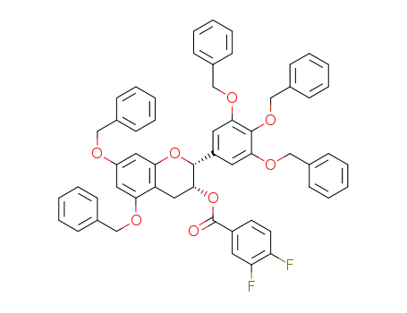 (2R,3R)-5,7-bis(benzyloxy)-2-[3',4',5'-tris(benzyloxy)phenyl]chroman-3-yl 3,4-difluorobenzoate