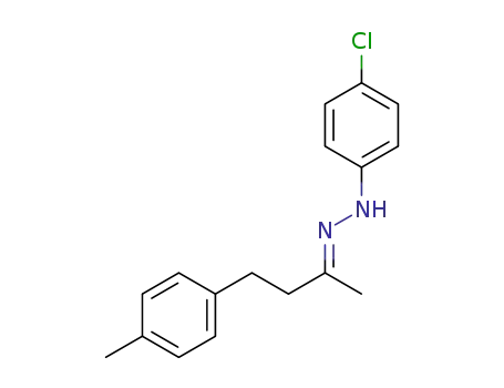 Molecular Structure of 1381772-14-0 ((E)-1-(4-chlorophenyl)-2-(4-p-tolylbutan-2-ylidene)hydrazine)