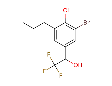 2-bromo-6-n-propyl-4-(2,2,2-trifluoro-1-hydroxy-ethyl)-phenol
