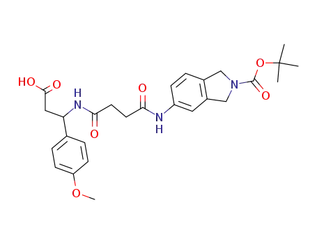 N-[4-(N-Boc-isoindolin-5-yl)amino-4-oxobutyryl]-D,L-β-(p-methoxyphenyl)-β-alanine