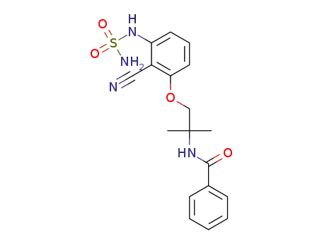 N-(1-(3-sulfamoylamino-2-cyanophenoxy)-2-methylpropan-2-yl)benzamide