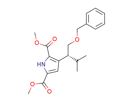 dimethyl (3(1R))-3-[1-(benzyloxy)methyl-2-methylpropyl]pyrrole-2,5-dicarboxylate