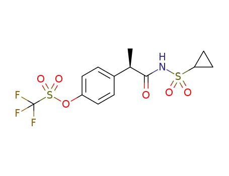 4-{(2R)-1-[(cyclopropylsulfonyl)amino]-1-oxopropan-2-yl}phenyl trifluoromethanesulfonate