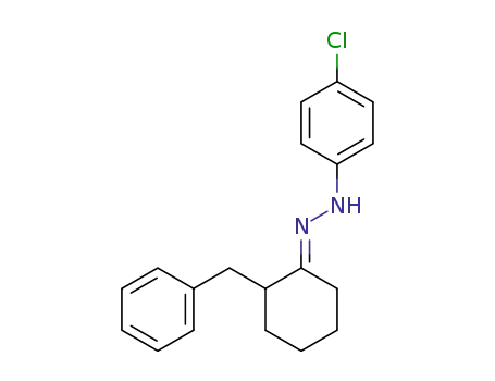 Molecular Structure of 1381772-34-4 ((E)-1-(2-benzylcyclohexylidene)-2-(4-chlorophenyl)hydrazine)