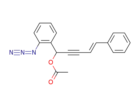 Benzenemethanol, 2-azido-a-[(3E)-4-phenyl-3-buten-1-ynyl]-, acetate
(ester)