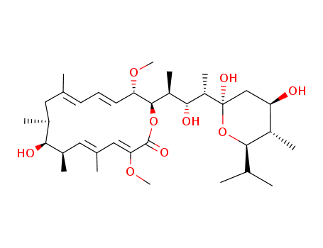 BafiloMycin A1;(3Z,5E,7R,8S,9S,11E,13E,15S,16R)-8-Hydroxy-16-[(1S,2R,3S)-2-hydroxy-1-Methyl-3-[(2R,4R,5S,6R)-tetrahydro-2,4-dihydroxy-5-Methyl-6-(1-Methylethyl)-2H-pyran-2-yl]butyl]-3,15-diMethoxy-5,7