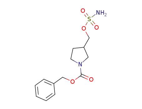(+/-)-N-carbobenzoxy-3-sulfamoyloxymethylpyrrolidine