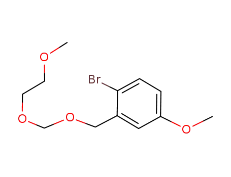 Molecular Structure of 936632-29-0 (1-bromo-4-methoxy-2-{[(2-methoxyethoxy)methoxy]methyl}benzene)