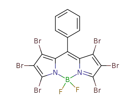 Molecular Structure of 1350764-68-9 (C<sub>15</sub>H<sub>5</sub>BBr<sub>6</sub>F<sub>2</sub>N<sub>2</sub>)