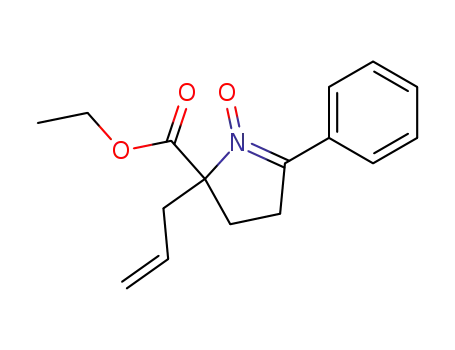 ethyl 2-phenyl-5-(prop-2'-en-1'-yl)-1-pyrroline-5-carboxylate 1-oxide