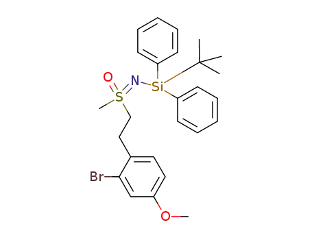 N-(tert-butyldiphenylsilyl) (2-bromo-4-methoxyphenyl)ethyl methyl sulfoximine