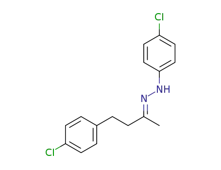 Molecular Structure of 1381772-18-4 ((E)-1-(4-chlorophenyl)-2-(4-(4-chlorophenyl)butan-2-ylidene)hydrazine)