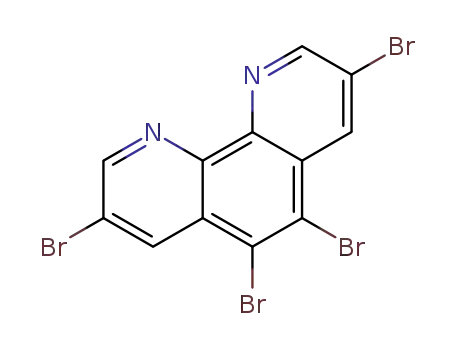 Molecular Structure of 66127-00-2 (3,5,6,8-TETRABROMO-[1,10]PHENANTHROLINE)