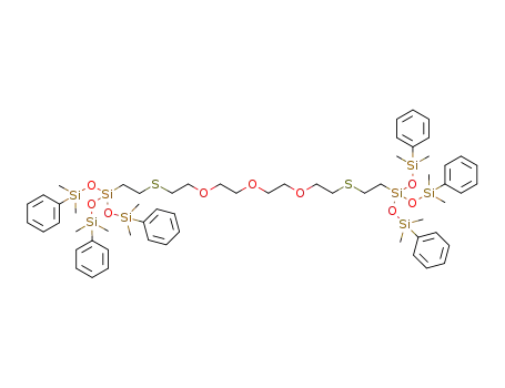 Molecular Structure of 1345865-71-5 (C<sub>60</sub>H<sub>90</sub>O<sub>9</sub>S<sub>2</sub>Si<sub>8</sub>)