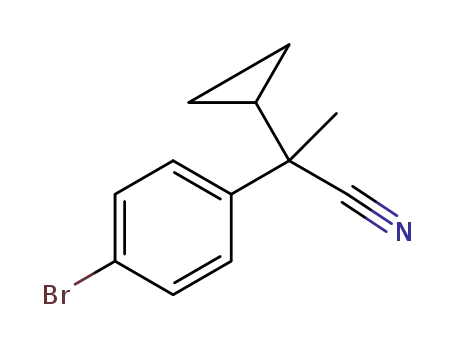 2-(4-bromo-phenyl)-2-cyclopropylpropionitrile