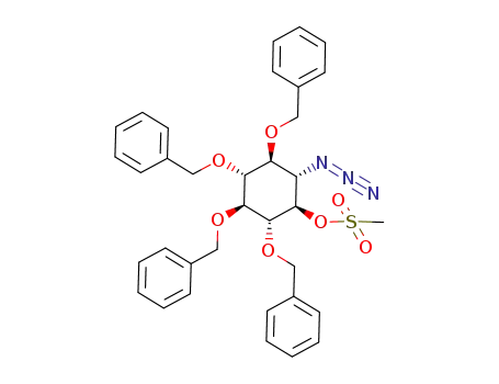 (+)-(1R,2S,3S,4R,5S,6R)-(2-azido-3,4,5,6-tetrakisbenzyloxy)cyclohexyl methanesulfonate
