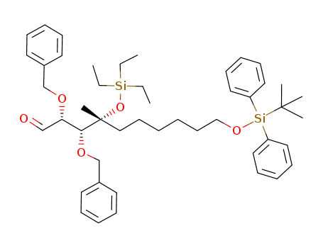 (2R,3R,4R)-2,3-bis(benzyloxy)-10-t-butyldiphenylsiloxy-4-triethylsiloxy-4-methyldecanal