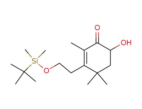 2-Cyclohexen-1-one,
3-[2-[[(1,1-dimethylethyl)dimethylsilyl]oxy]ethyl]-6-hydroxy-2,4,4-trimethyl
-