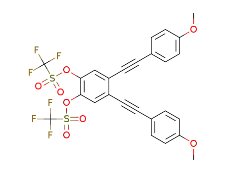 4,5-bis[2-(4-methoxyphenyl)ethynyl]-1,2-phenylene bis(trifluoromethane-sulfonate)