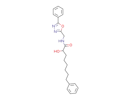 2-hydroxy-8-phenyl-N-((5-phenyl-1,3,4-oxadiazol-2-yl)methyl)octanamide