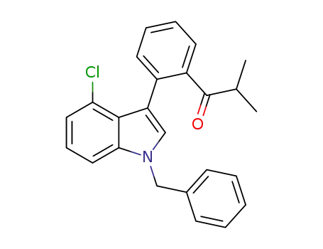 1-(2-(1-benzyl-4-chloroindol-3-yl)phenyl)-2-methylpropan-1-one