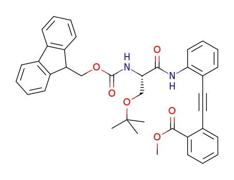 2-{2-[(S)-3-tert-butoxy-2-(9H-fluoren-9-ylmethoxycarbonylamino)propionylamino]phenylethynyl}benzoic acid methyl ester