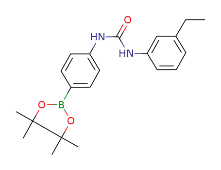 N-(3-ethylphenyl)-N'-[4-(4,4,5,5-tetramethyl-[1,3,2]-dioxaborolan-2-yl)phenyl]urea
