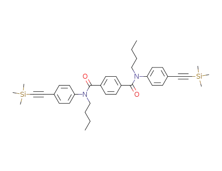 <i>N</i>,<i>N</i>'-dibutyl-<i>N</i>,<i>N</i>'-bis-(4-trimethylsilanylethynyl-phenyl)-terephthalamide
