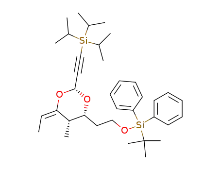 (2R,4R,5S)-4-[2-(tert-Butyl-diphenyl-silanyloxy)-ethyl]-6-eth-(E)-ylidene-5-methyl-2-[(triisopropylsilanyl)-ethynyl]-[1,3]dioxane