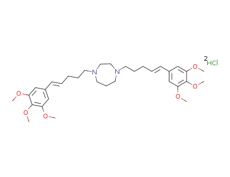 K-7174, 1,4-Bis[5-(3,4,5-triMethoxyphenyl)-4(E)-pentenyl]hexahydro-1H-1,4-diazepine