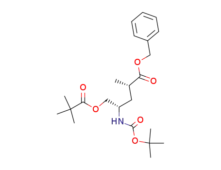 benzyl (2S,4S)-4-(tert-butoxycarbonyl)amino-5-(2,2-dimethylpropanoyl)oxy-2-methylpentanoate