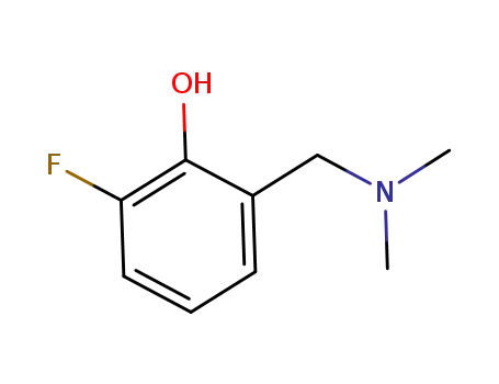 Molecular Structure of 952516-34-6 (Phenol,  2-[(dimethylamino)methyl]-6-fluoro-)
