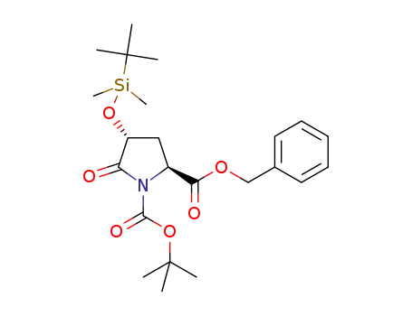 benzyl (2S,4R)-1-tert-butoxycarbonyl-4-tert-butyldimethylsilyloxy-5-oxopyrrolidine-2-carboxylate