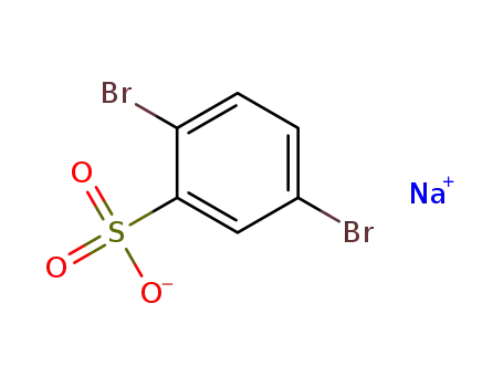 Molecular Structure of 59312-64-0 (Benzenesulfonic acid, 2,5-dibromo-, sodium salt)