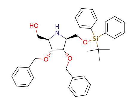 (2S,3S,4R,5R)-3,4-dibenzyloxy-2'-O-tert-butyldiphenylsilyl-2,5-bis(hydroxymethyl)pyrrolidine