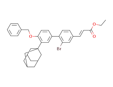 ethyl (E)-4-[3-(1-adamantyl)-4-benzyloxyphenyl]-3-bromocinnamate