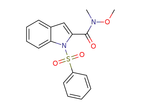 N-methoxy-N-methyl-1-phenylsulfonylindole-2-carboxamide