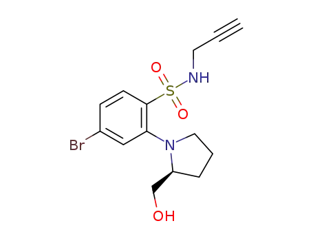 (S)-4-bromo-2-(2-(hydroxymethyl)pyrrolidin-1-yl)-N (propynyl)benzenesulfonamide