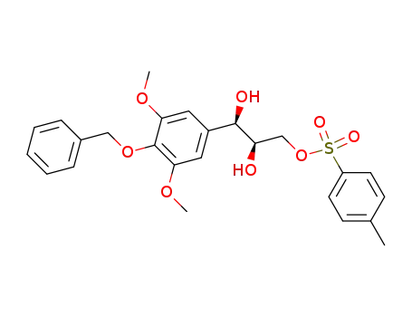 1,2,3-Propanetriol, 1-[3,5-dimethoxy-4-(phenylmethoxy)phenyl]-,
3-(4-methylbenzenesulfonate), (1R,2R)-