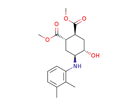 Molecular Structure of 1254946-88-7 (dimethyl (1S,2S,4S,5S)-4-(2,3-dimethylphenylamino)-5-hydroxycyclohexane-1,2-dicarboxylate)